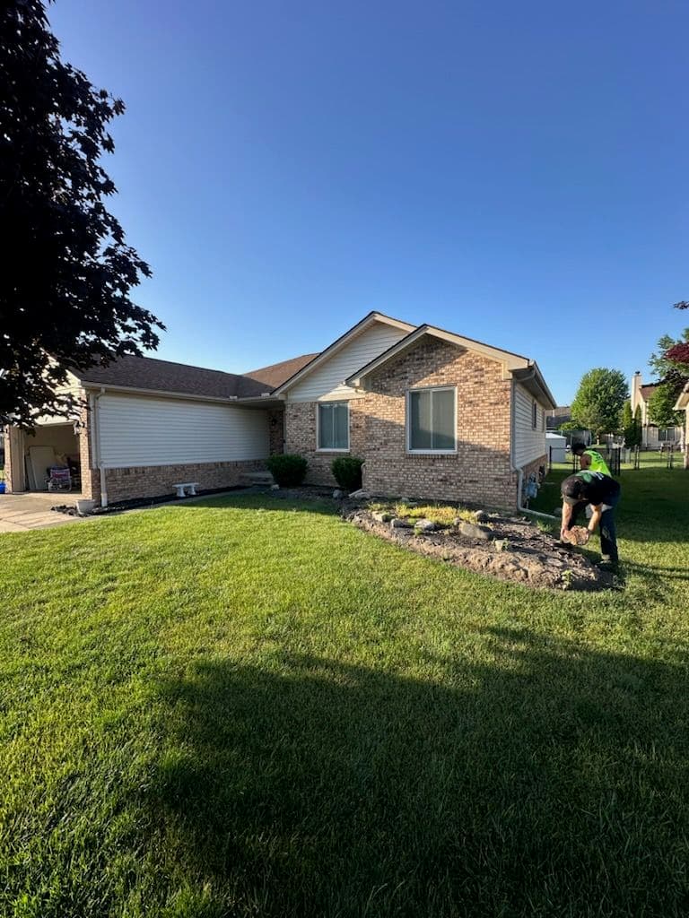 Gallery photos for Beautiful Front Yard Transformation by CMT Lawn and Landscape: Image #1