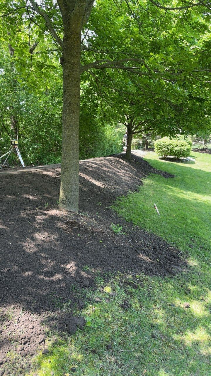 Pond Berm Repair for Optimal Yard Drainage image
